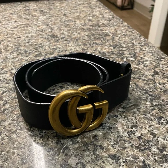 Gucci Belt. “Leather belt with Double G Buckle”. Purchased for $490. NWT Gucci Black Leather Belt with Double G Buckle Size 80 | eBay main image 4